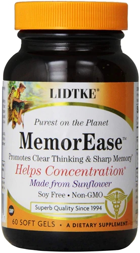 MemorEase Lidtke Technologies 60 Cápsulas Softgel para Saúde Cerebral