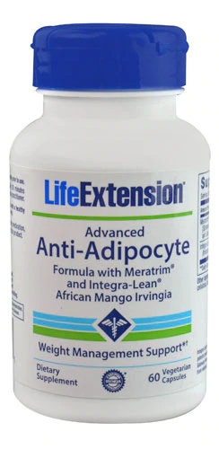 Life Extension Advanced Anti-Adipocyte 60 Cápsulas Vegetarianas - Gerenciamento de Peso