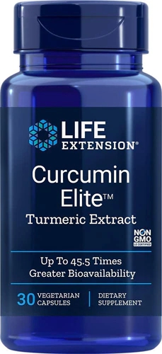Life Extension Curcumin Elite™ Cúrcuma 30 Cápsulas Vegetarianas - Potência Máxima