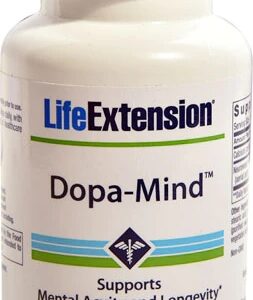 Life Extension Dopa-Mind™ 60 Comprimidos Vegetarianos - Foco e Clareza Mental