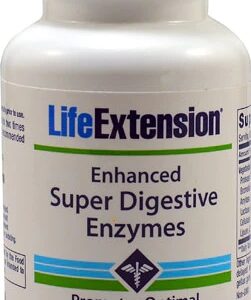 Life Extension Super Digestive Enzymes 60 Cápsulas Vegetarianas - Suporte Digestivo Avançado
