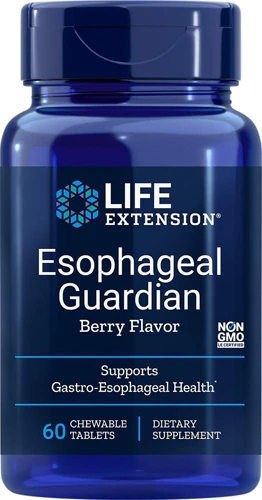 Life Extension Esophageal Guardian Sabor Berry - 60 Comprimidos Mastigáveis