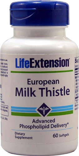 Life Extension European Milk Thistle -- 60 Softgels