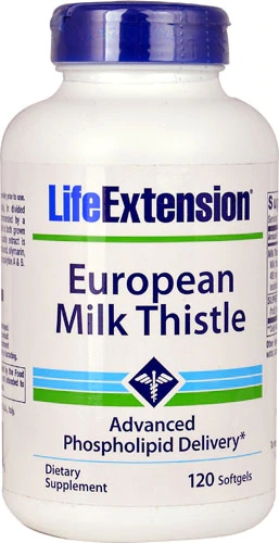 Life Extension Milk Thistle 760mg - 120 Cápsulas Gelatinosas | Suporte ao Fígado
