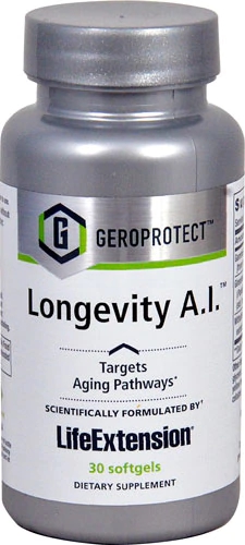 Life Extension GEROPROTECT Longevity A.I. 30 Softgels - Longevidade e Bem-Estar