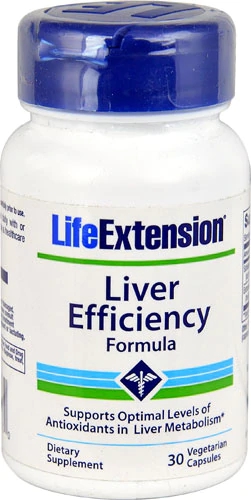 Life Extension Liver Efficiency Formula - 30 Cápsulas Vegetarianas para Saúde Hepática
