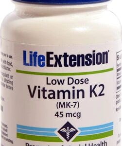 Vitamina K2 Life Extension 45mcg - 90 Cápsulas Gelatinosas para Saúde Óssea e Cardiovascular