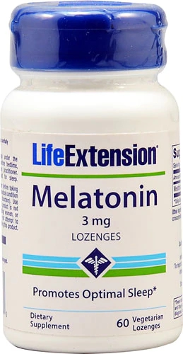 Life Extension Melatonina 3mg - 60 Pastilhas para Dormir Profundo
