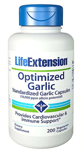 Life Extension Alho Otimizado - 200 Cápsulas Vegetarianas