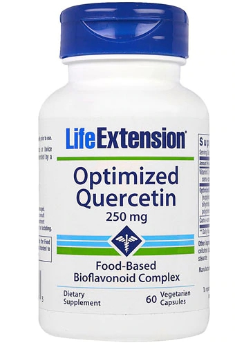 Life Extension Quercetina Otimizada 250mg - 60 Cápsulas Vegetarianas