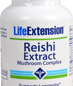 Life Extension Reishi Extract Mushroom Complex 60 Cápsulas Vegetarianas - Suporte Imunológico e Bem-Estar