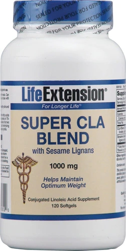 Life Extension Super CLA Bend com Lignanas de Gergelim - 1000mg - 120 Cápsulas Gelatinosas