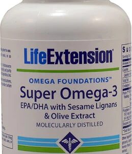 Life Extension Super Ômega-3 EPA DHA 60 Cápsulas Gelatinosas Revestidas