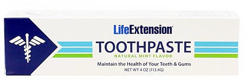 Creme Dental Natural Menta Life Extension 118ml - Higiene Bucal Avançada