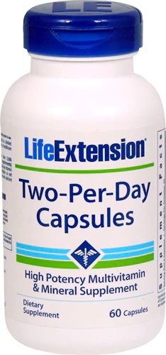 Life Extension Two-Per-Day Cápsulas - 60 Unidades: Nutrição Completa para Sua Saúde