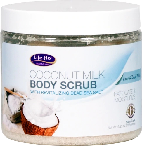 Esfoliante Corporal Life-Flo Leite de Coco com Sal Mar Morto - 262g