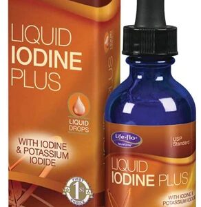 Life-Flo Health Care Iodo Líquido Plus 59ml - Suporte para Tireoide e Bem-Estar Geral