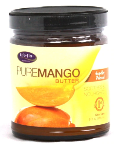 Manteiga Pura de Manga Life-Flo 266ml - Hidratação Profunda e Nutrição para Pele e Cabelos
