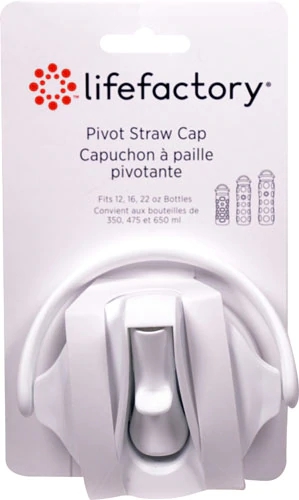 Tampa de Palito Pivot Lifefactory para Garrafas de 340g, 453g e 650g - Branco Óptico (1 Tampa)