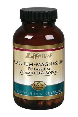 Lifetime Cálcio Magnésio Potássio Vitamina D Boron - 120 Cápsulas