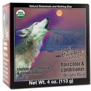 Light Mountain Natural Hair Color and Conditioner - Bright Red -- 4 fl oz