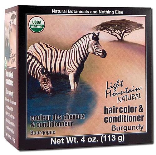 Tinta Natural para Cabelos Light Mountain Burgundy - 118ml - Condicionador Intensivo