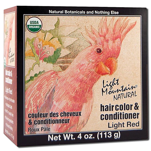 Tinta Natural para Cabelos Light Mountain Light Red - 118ml - Cabelo Saudável e Vibrante