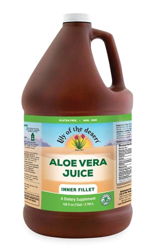 Suco de Aloe Vera Lily of the Desert Inner Fillet 3785ml - Puro e Refrescante