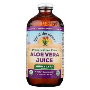 Comprar lily of the desert organic aloe vera juice whole leaf -- 32 fl oz preço no brasil aloe juice beverages food & beverages juice suplementos em oferta suplemento importado loja 17 online promoção -