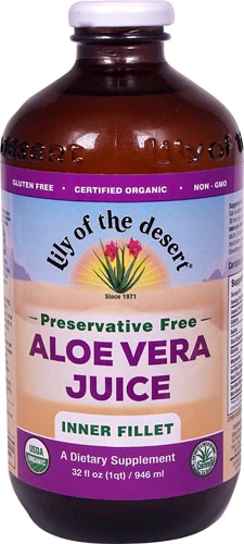 Suco de Aloe Vera Lily of the Desert Puro 946ml - Filé Interno Sem Conservantes