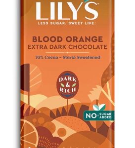 Comprar lily's dark chocolate with stevia blood orange -- 2. 8 oz preço no brasil candy chocolate chocolate bars dark chocolate food & beverages suplementos em oferta suplemento importado loja 29 online promoção -