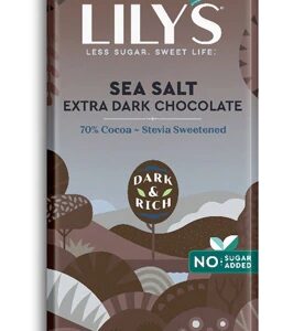 Comprar lily's dark chocolate with stevia sea salt -- 2. 8 oz preço no brasil candy chocolate chocolate bars dark chocolate food & beverages suplementos em oferta suplemento importado loja 11 online promoção -