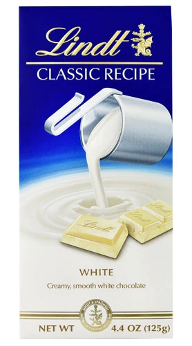 Chocolate Branco Lindt Classic Recipe - Barra 125g