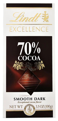 Chocolate Amargo Lindt Excellence 70% Cacau 100g - Sabor Intenso e Puro
