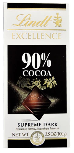 Chocolate Amargo Lindt Excellence 90% Cacau Supreme Dark 100g
