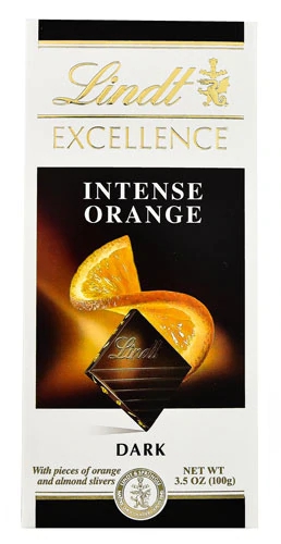 Chocolate Amargo Lindt Excellence Laranja Intenso 100g