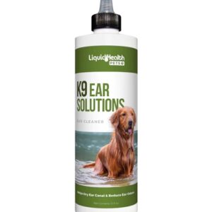 Solução para Ouvidos K-9 Liquid Health Pets - 355ml: Higiene e Bem-Estar Canino