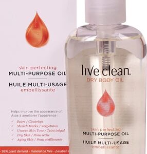 Óleo Corporal Seco Live Clean 180ml - Hidratação Profunda e Toque Aveludado