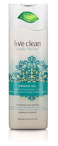 Sabonete Líquido Live Clean Exotic Nectar com Óleo de Argan - 480ml Hidratante