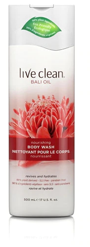 Sabonete Líquido Corporal Live Clean Bali Oil 495ml Nutrição Profunda