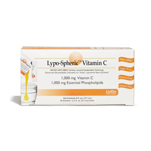 LivOn Laboratories Lypo-Spheric Vitamina C 1000mg - 30 Sachês - Máxima Absorção