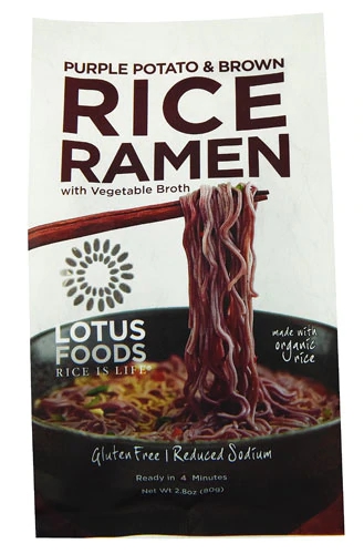Lotus Foods Purple Potato & Brown Rice Ramen with Vegetable Broth -- 2.8 oz