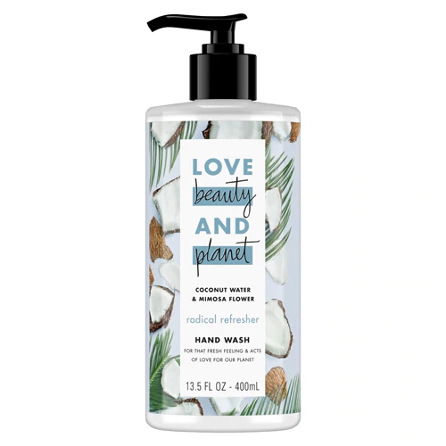 Sabonete Líquido Love Beauty and Planet Água de Coco e Flor de Mimosa 400ml