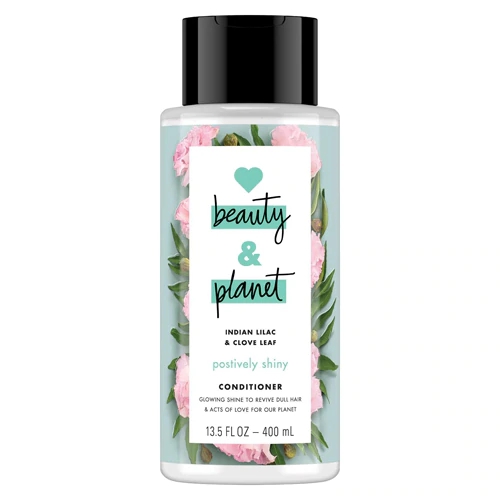 Condicionador Love Beauty and Planet Flor de Lótus Indiana e Folha de Cravo para Brilho Radiante - 399ml