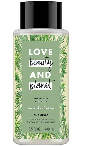 Love Beauty and Planet Shampoo Refrescante com Óleo de Melaleuca e Vetiver - 399ml