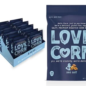 Love Corn Roasted Corn Snack Gluten Free Vegan Sea Salt -- 10 Bags