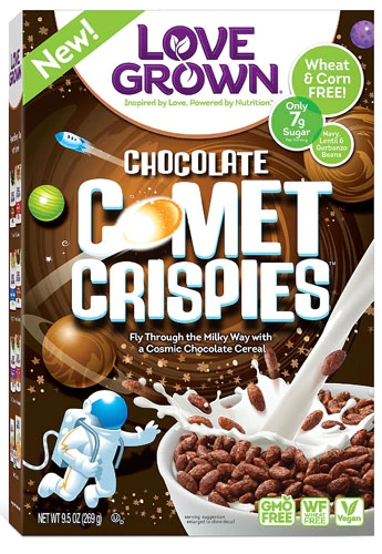 Cereal Sem Glúten Love Grown Comet Crispies Chocolate - 269g