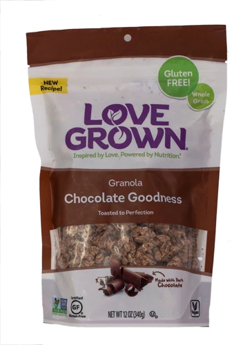 Love Grown Granola Chocolate Goodness - 340g: Sabor Intenso e Nutrição para Seu Dia
