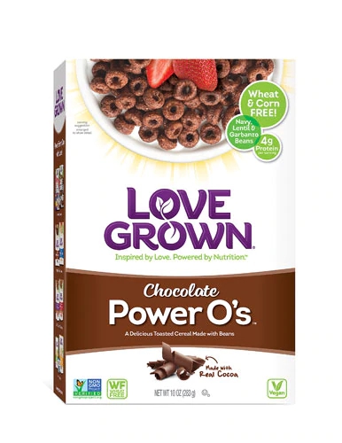 Cereal Matinal Love Grown Power O's™ Sem Glúten Sabor Chocolate 283g