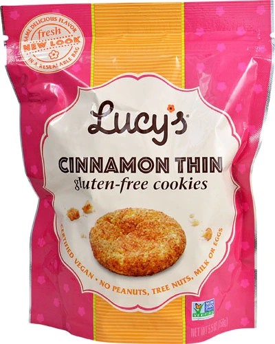 Biscoitos Integrais de Canela Lucy's - Sem Glúten 156g